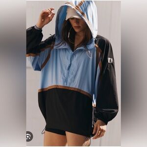 New- Free People Movement Like the Wind color block pullover jacket